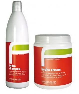 Freecolor Professional  Hydra  drėkinamasis šampūnas + kremas visų tipų plaukams 1000 +1000 ml 